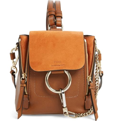 chloe mini faye backpack tan|chloe mini faye backpack.